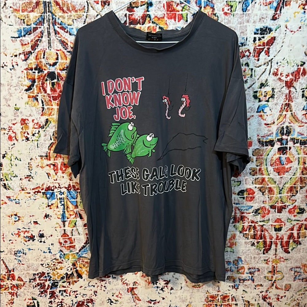 Vintage Fishing Novelty Tshirt